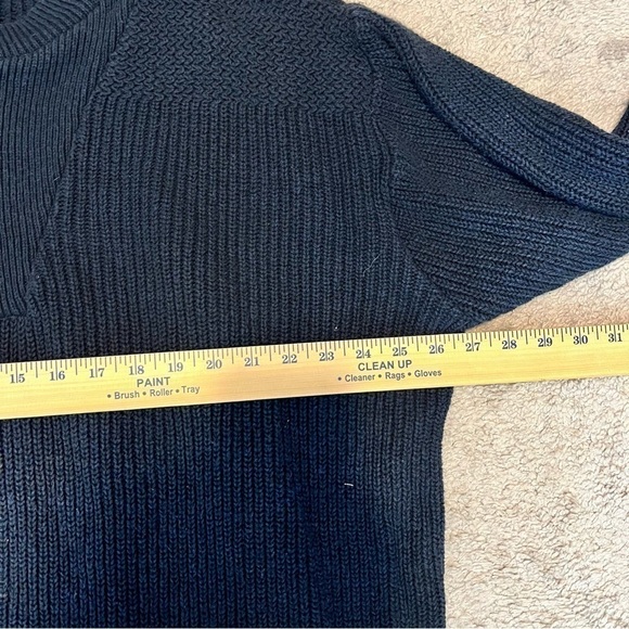 Cabelas Mens Henley Sweater Blue Crew Neck Ribbed Long Sleeve Buttons L - Picture 7 of 8